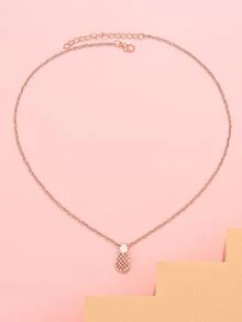 金色水果兒童項鏈 - 金黃色 - 查看 2