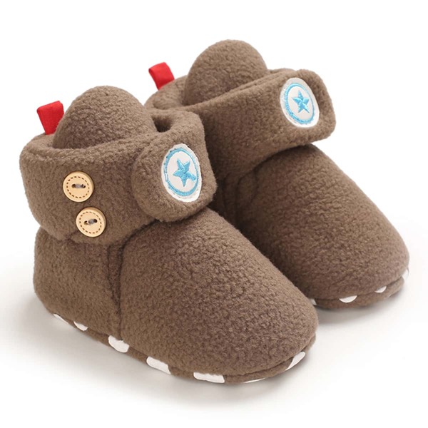 

Baby Minimalist Star Graphic Boots, Brown
