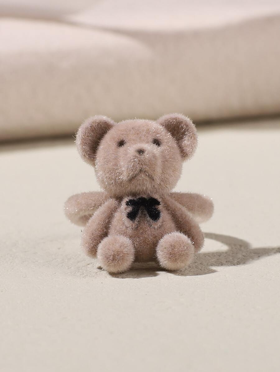 熊裝飾戒指 - 棕色 - 查看 1