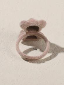 熊裝飾戒指 - 棕色 - 查看 3
