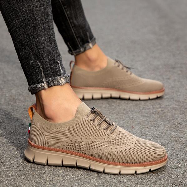 

Men Minimalist Breathable Running Shoes, Khaki