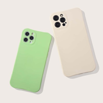 2pcs Solid Phone Case