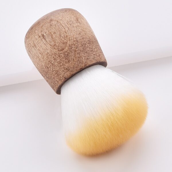 

1pc Mushroom Design Powder Brush, Khaki