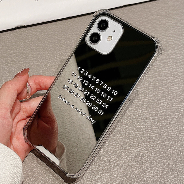

Letter Graphic Mirror Phone Case, Multicolor