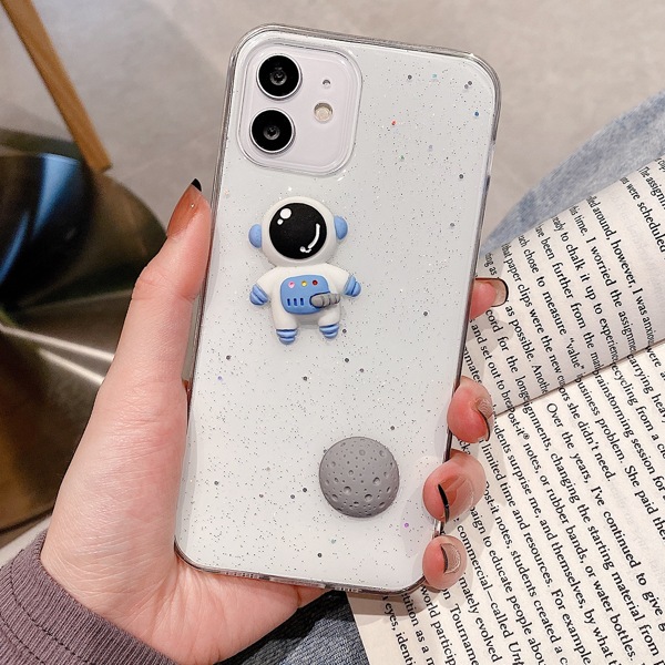 

Cartoon Astronaut Decor Phone Case, Multicolor