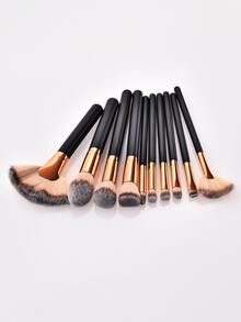 10pcs Soft Makeup Brush Set,Brush Set,Makeup Brush Kit,Make Up Brush Set,Make Up Set Complete,Makeup Brush Set,Complete Makeup Kit,Brush Kit,Brushes Makeup Set,Makeup Gift Set,Set - Black - View 3