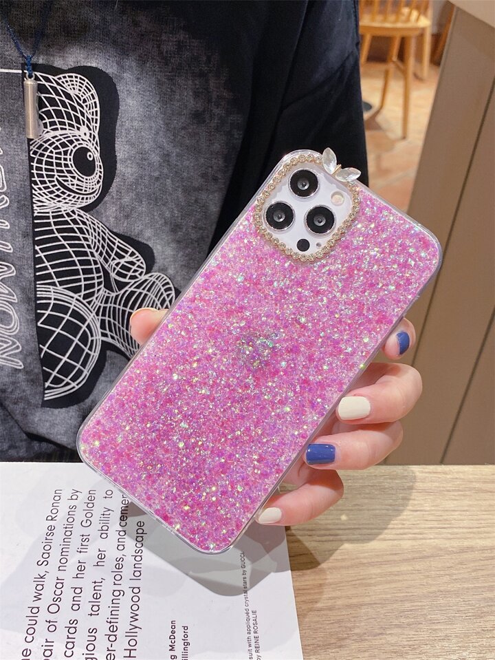 スマホケース ラインストーンデコレーション キラキラ | SHEIN JAPAN