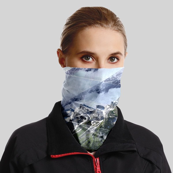 

Landscape Pattern Seamless Neck Gaiter, Multicolor