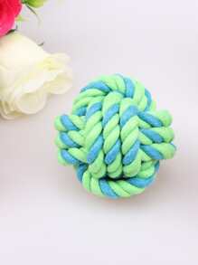 1件隨機顏色寵物咀嚼編織球