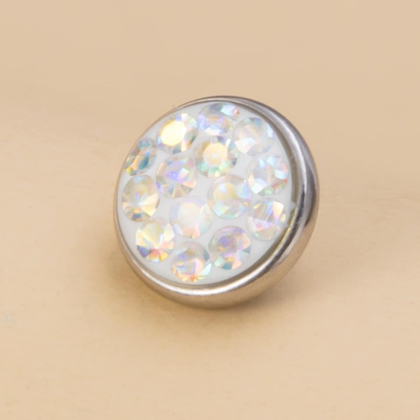 

Rhinestone Decor Body Piercing, Multicolor