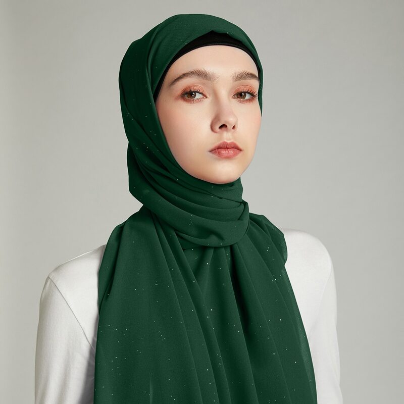 

Simple Solid Scarf, Dark green