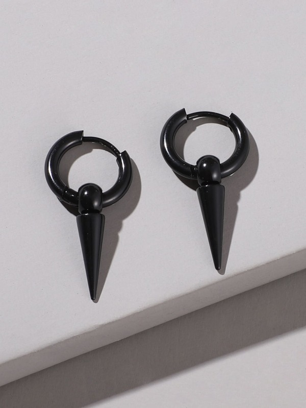 1 Pair Minimalist Stainless Steel Rivet Earrings, Women's Street Hip-Hop Party Jewelry, Birthday Gift