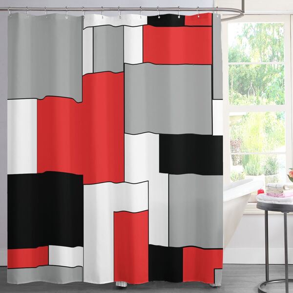 

Geometric Pattern Shower Curtain, Multicolor