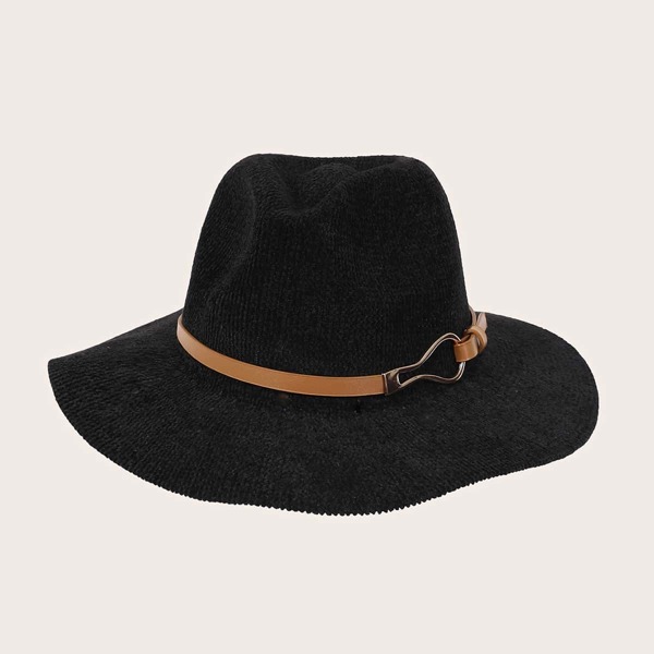 

Minimalist Fedora Hat, Black