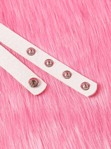 ROMWE J-Fashion Heart Decor Choker - White - View 3