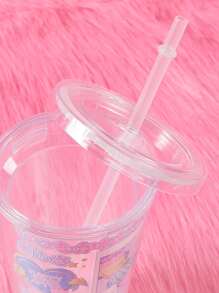 ROMWE Anime Cartoon & Japanese Character Print Tumbler - Multicolor - View 3