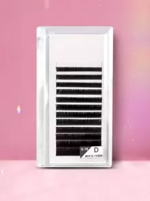 1box Full false lashes Grafting Natural Curling Planting D 0.15mm 8-15mm mixed Manual grafting Eyelashes