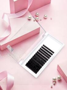 1box Full false lashes Grafting Natural Curling Planting D 0.15mm 8-15mm mixed Manual grafting Eyelashes