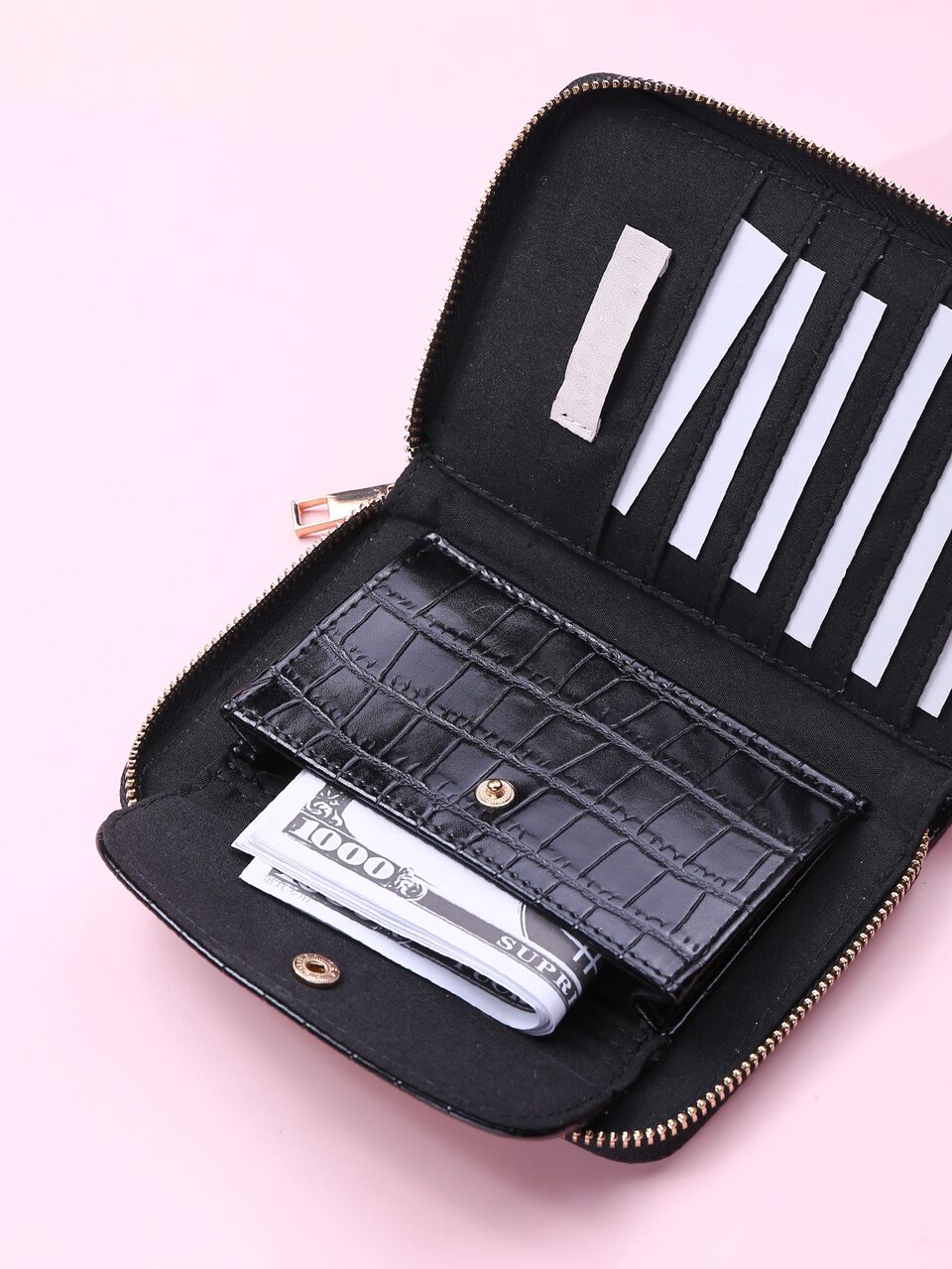 Crocodile Embossed Card Holder For Women Wallet Purse Wallet