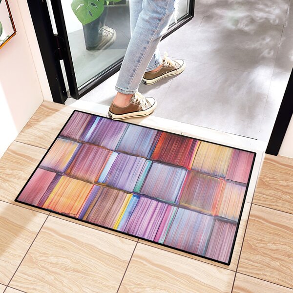 

Graphic Print Door Mat, Multicolor