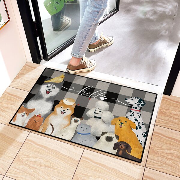 

Animal Print Door Mat, Multicolor