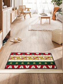 Christmas Print Door Mat - Multicolor - View 4