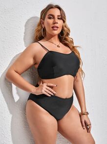 3packs Plus Size Dragon Print Bikini & Cover Up Summer Beach - Multicolor - View 4