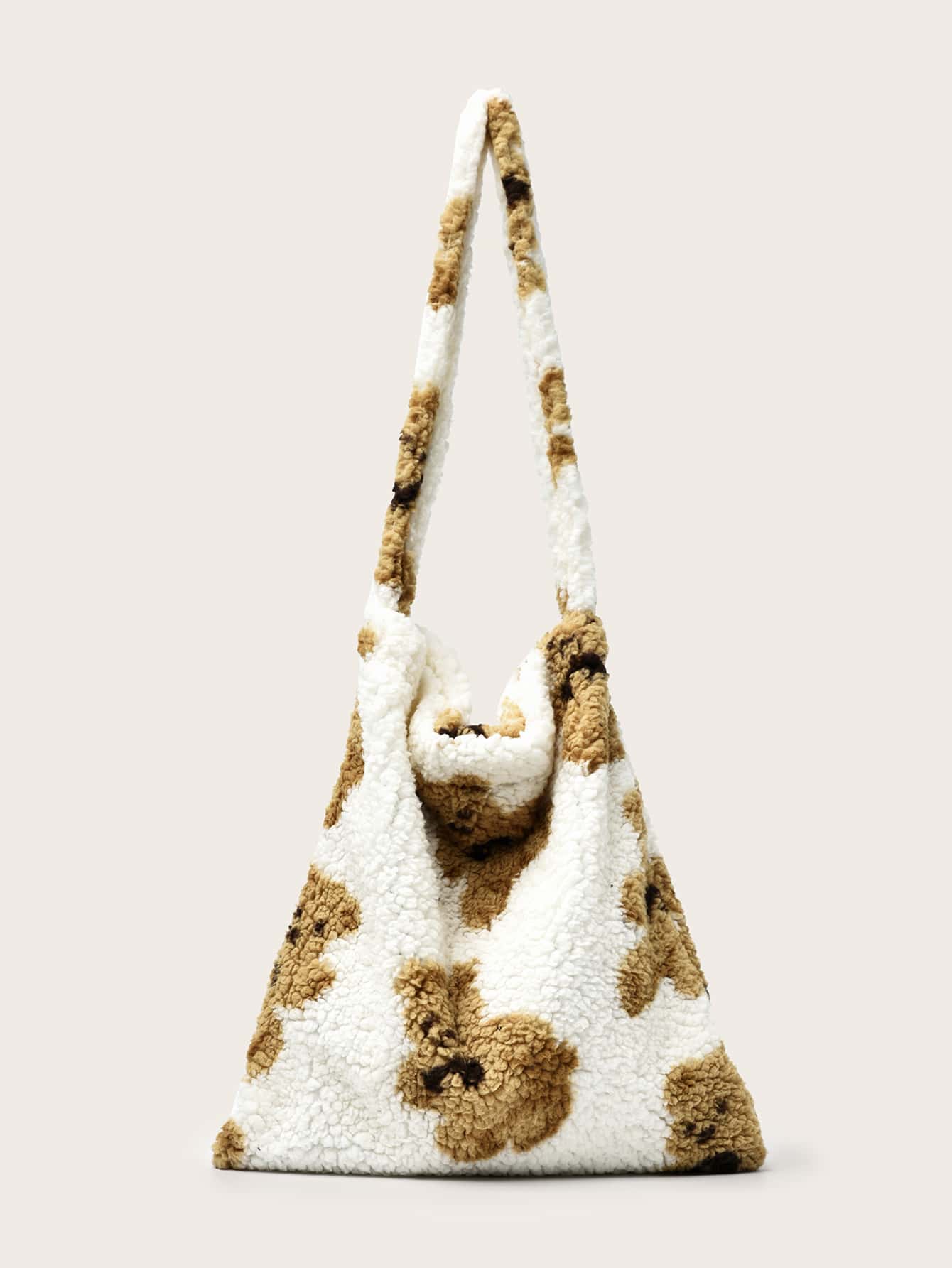 fluffy teddy bag