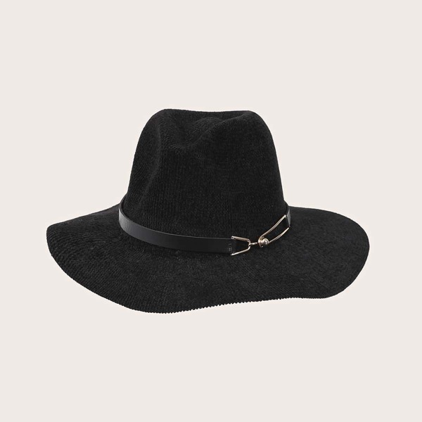 

Minimalist Fedora Hat, Black
