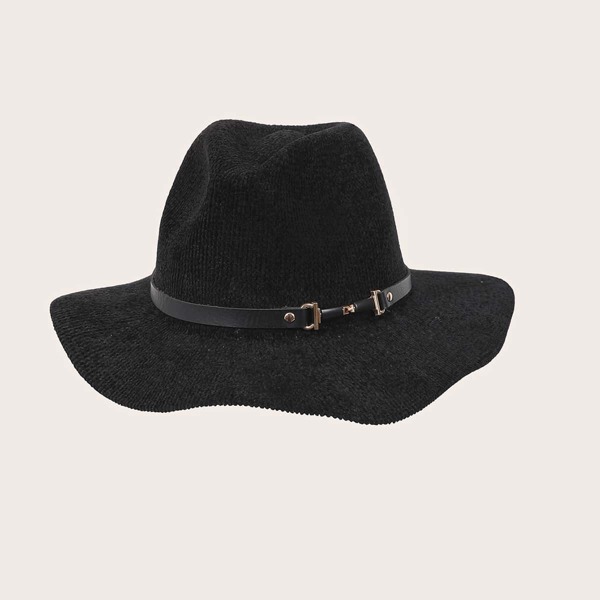 

Minimalist Fedora Hat, Black