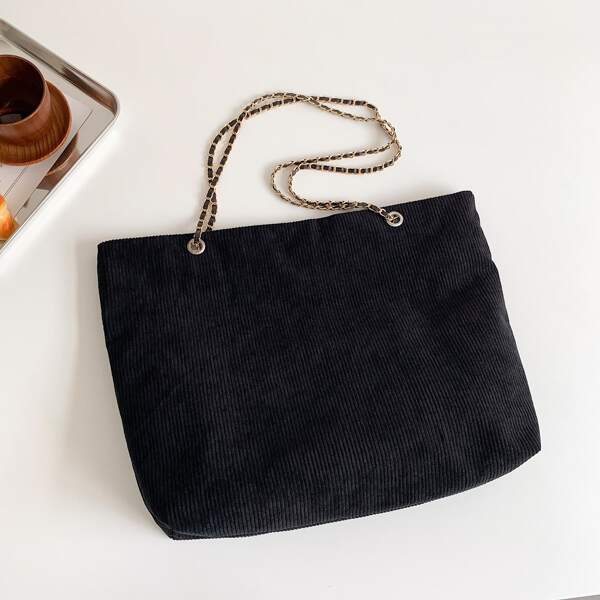 

Minimalist Large Capacity Tote Bag, Black