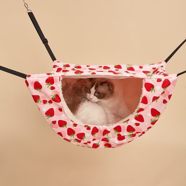 

Strawberry Print Pet Hammock, Multicolor