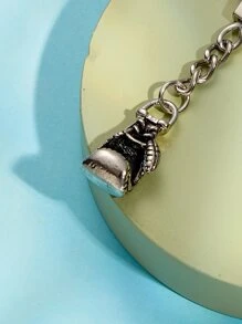 男士拳擊手套吊飾鑰匙扣 - 銅色 - 查看 3