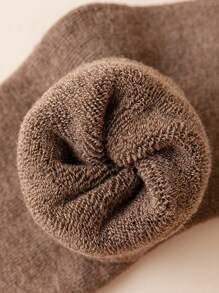 5雙男士素色長毛絨內襯中筒襪 - 彩色 - 查看 4