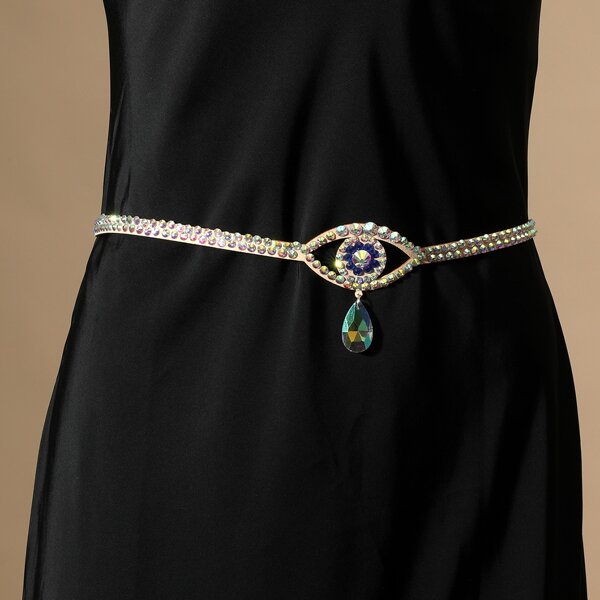 

Rhinestone Decor Belt, Multicolor