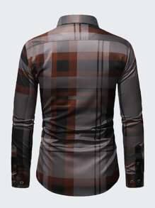 Manfinity Men Plaid Print Shirt - Multicolor - View 2