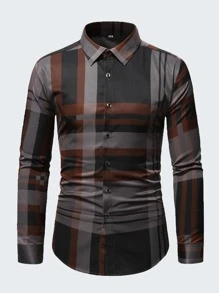 Manfinity Men Plaid Print Shirt - Multicolor - View 3