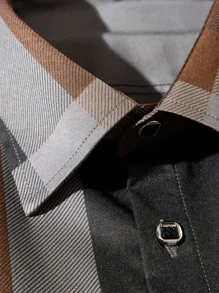 Manfinity Men Plaid Print Shirt - Multicolor - View 4