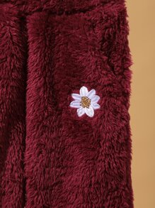 Caitlin Jane Quần con gái Nghề thêu Túi Hoa Giải trí - Màu Đỏ Sâu - Xem 4