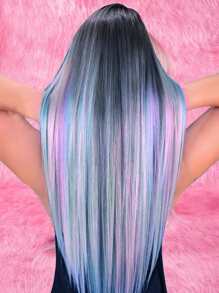 ROMWE J-Fashion 5pcs Long Straight Synthetic Hair Extension - Multicolor - View 1