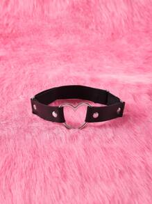 ROMWE J-Fashion 愛心裝飾吊襪帶 - 黑色 - 查看 2