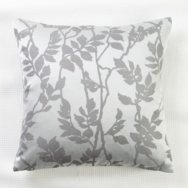 

Jacquard Leaf Cushion Cover Without Filler, Multicolor