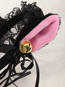 Ear Design Headband - Black - View 5