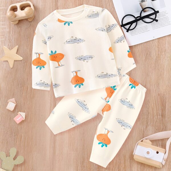 

Toddler Girls Cartoon Graphic Top & Pants Set, Multicolor