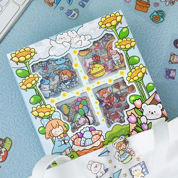 

100pcs Cartoon Graphic Random Sticker, Multicolor