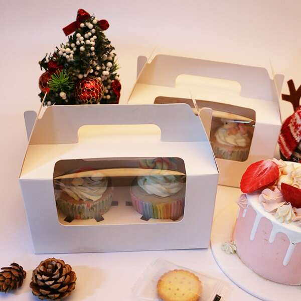 

5pcs Plain Cake Box, White