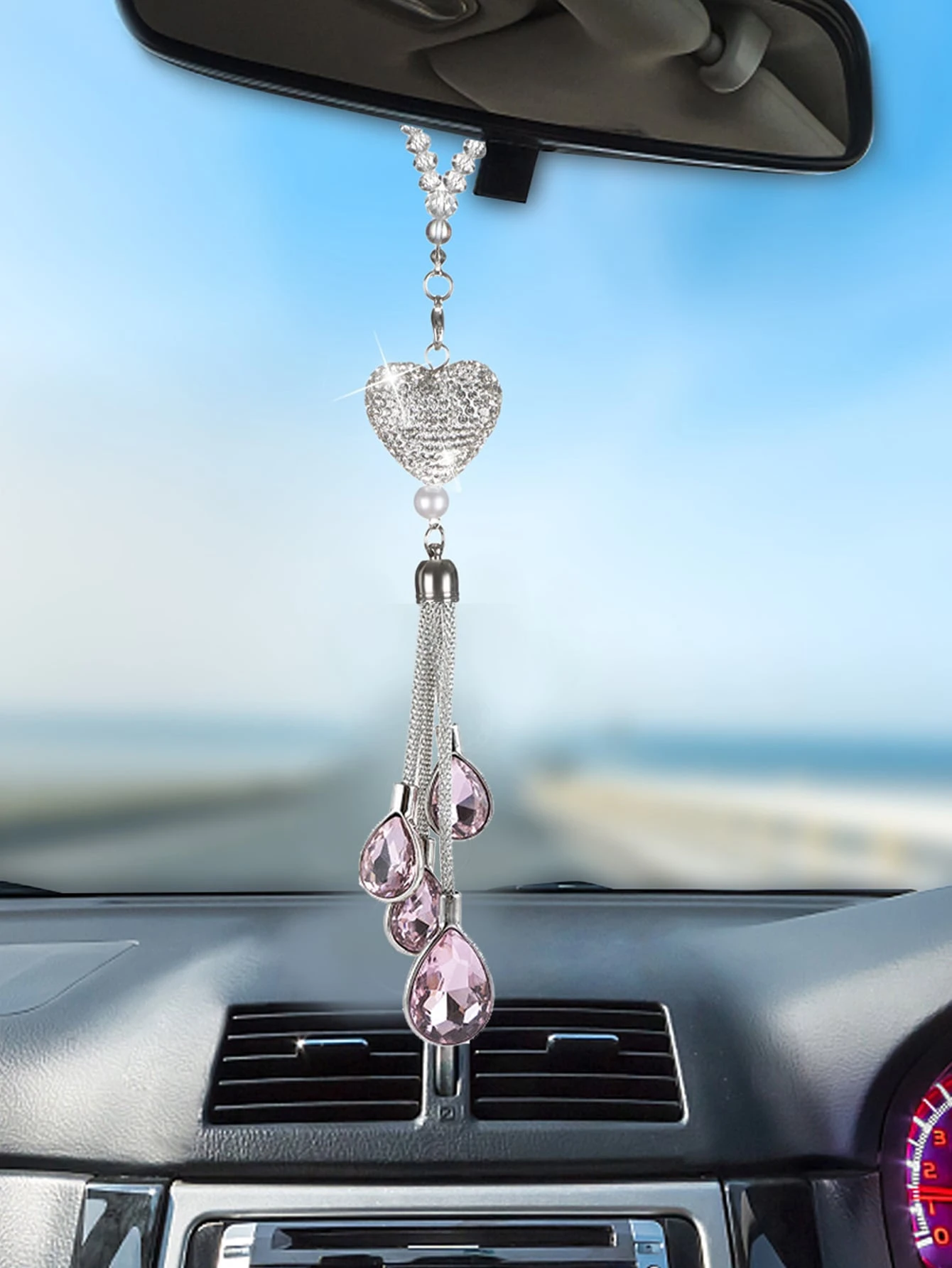 車用 飾り用小物 ラインストーンデコレーション 1個 Shein Japan