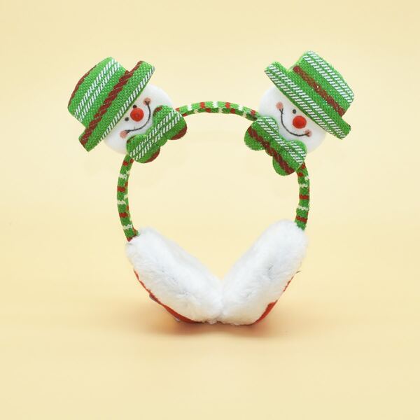 

Toddler Kids Christmas Snowman Decor Earmuffs, Multicolor