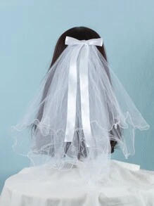 Niñas Horquilla con diseño de malla - Blanco - Ver 1