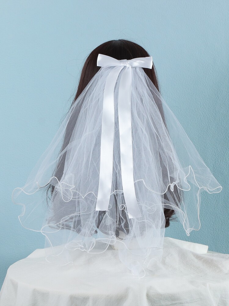 Niñas Horquilla con diseño de malla - Blanco - Añade 1